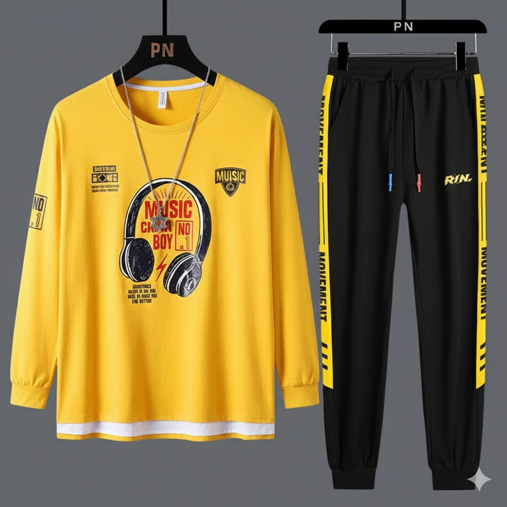 Full Sleeve Tshirt and Trouser Set (25879)
