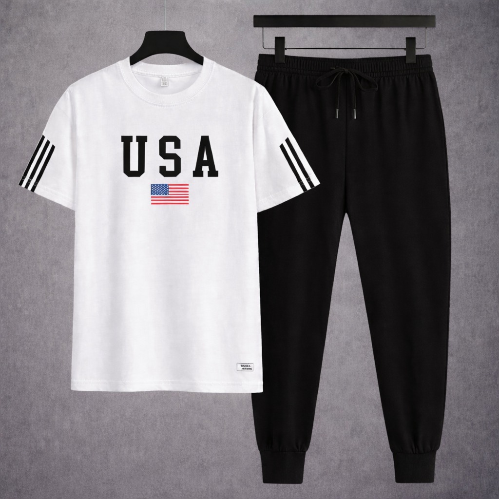 Trendy Mash T-Shirt Trouser Combo 26565